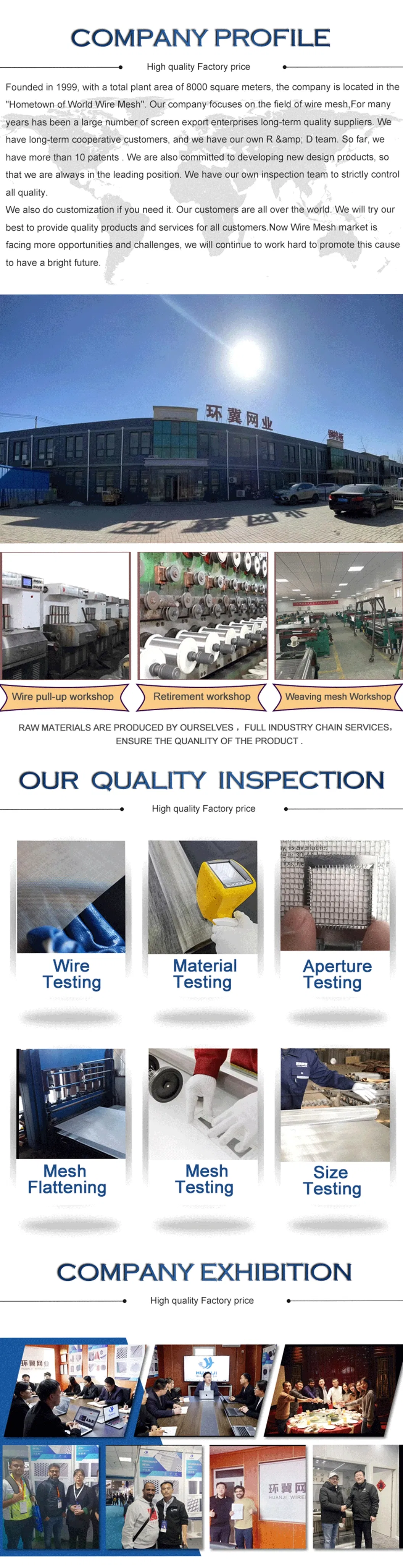 Wire Mesh Specifications