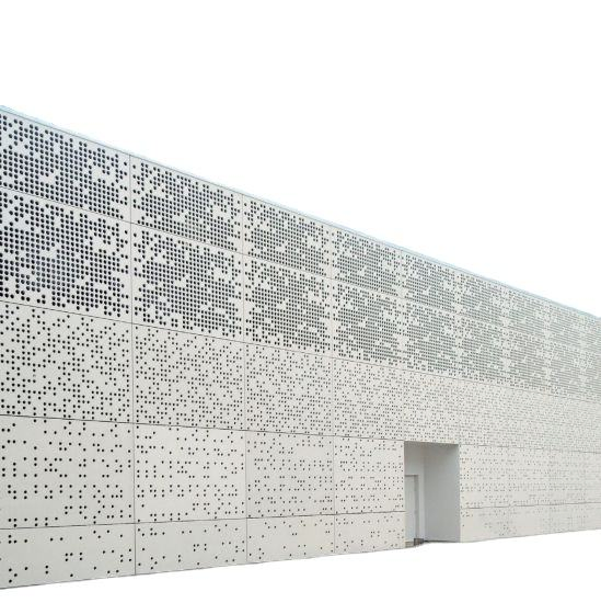 Decorative Perforated Metal Mesh Facade Panel Cladding Curtain Wall Metal Mesh