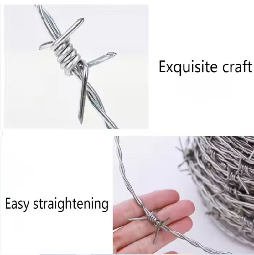 Direct Factory PVC Coated Barbed Wire for Farm &amp; Prison Safety