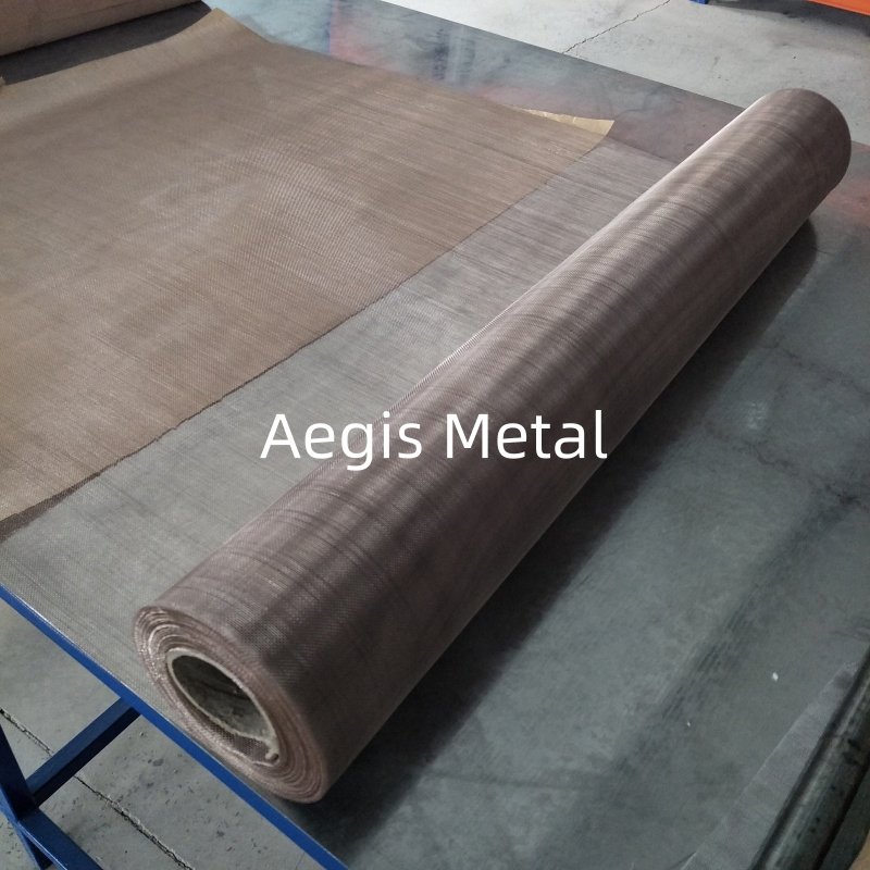 90% Copper 10% Nickel Alloy C70600 Woven Wire Mesh for Oil Filter Screen