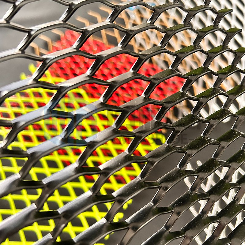 Facade Cladding Metal Aluminum Expanded Metal Mesh