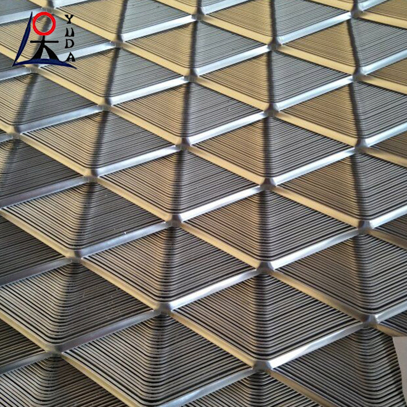 Customized Decorative Colorful Wall Aluminum Expanded Metal Mesh Panels