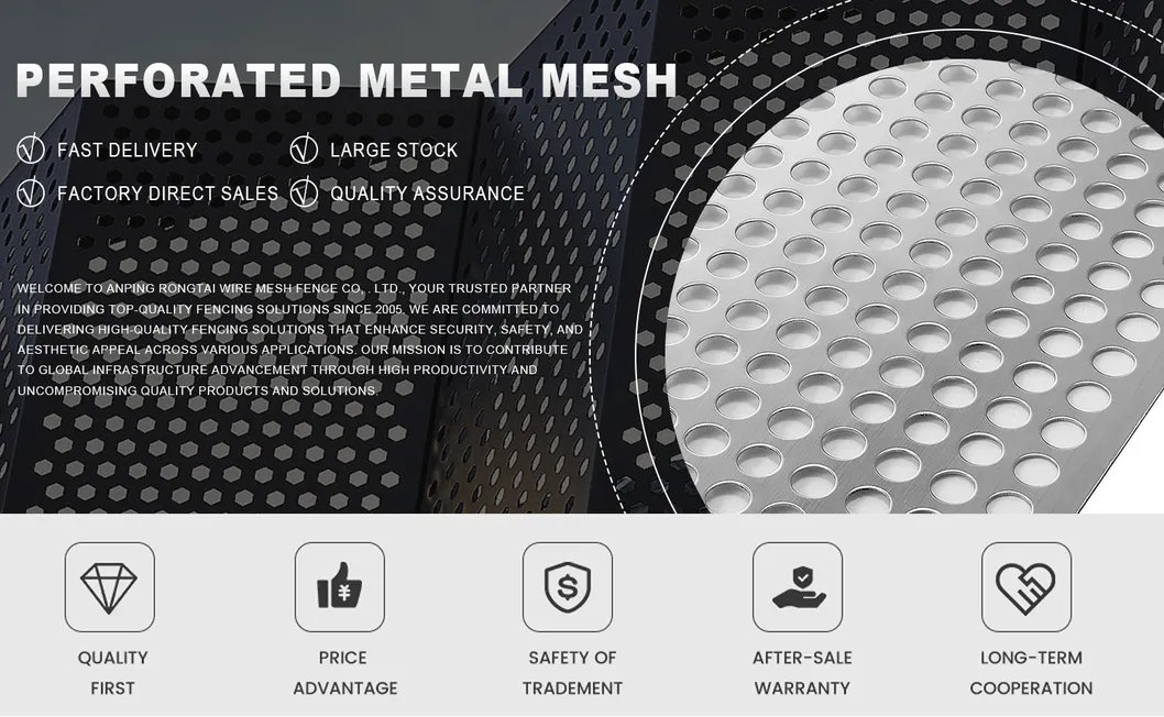 Perforated Metal Mesh Display