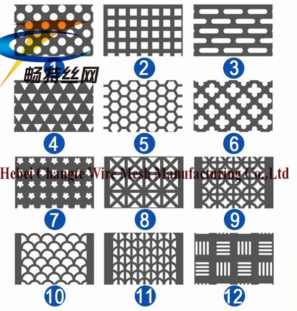 Round Hole Perforated Metal Mesh Stainless Steel Punching Mesh