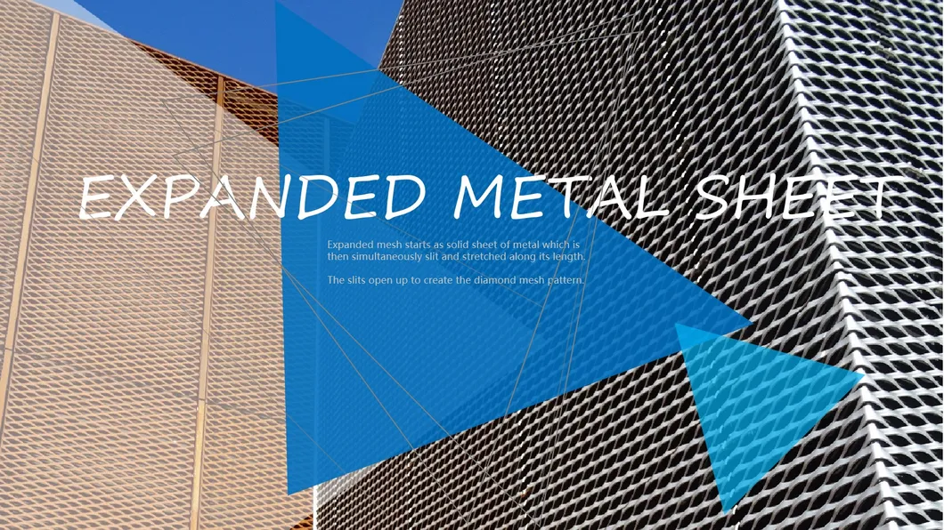 Aluminum Expanded Metal Mesh Exterior Facade Panel