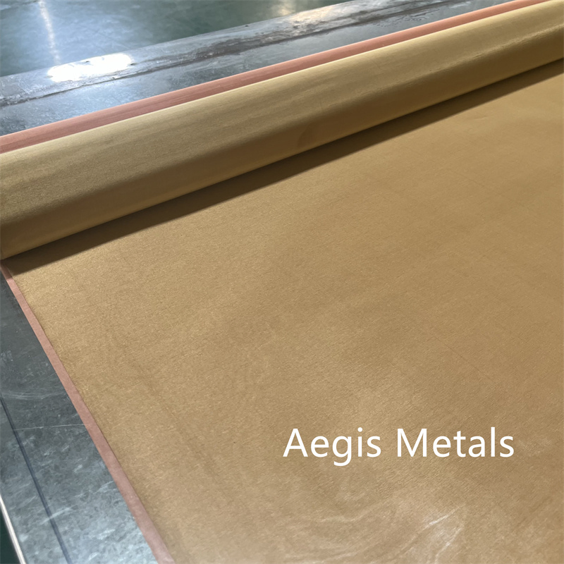 10-200 Mesh H60 H65 H70 H80 Copper Zinc Brass Wire Mesh Fabric