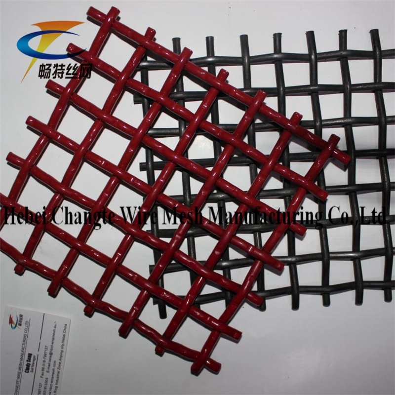High Carbon Steel Crimped Woven Wire Mesh / Vibrating Screen Mesh