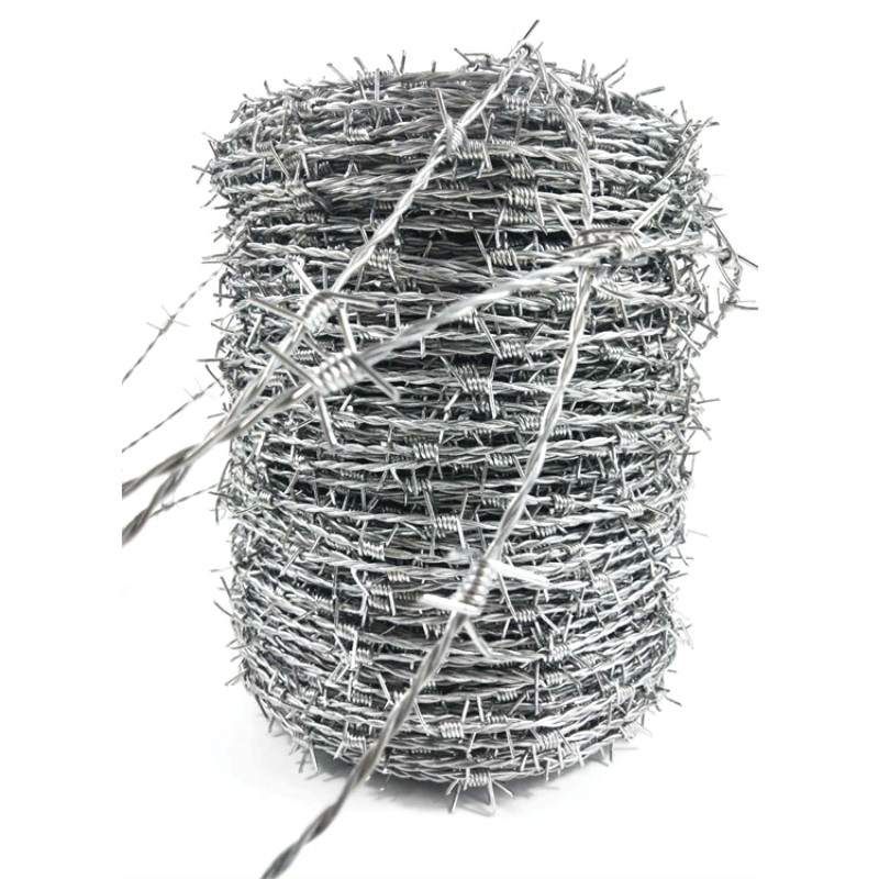 12 Gauge 12.5 Gauge 15.5 Gauge 4 Point Hot Dipped Galvanized, Stainless Steel, PVC Coated Barbed Wire for Fence, Barbed Wire Mesh Roll, Barbed Wire Fence