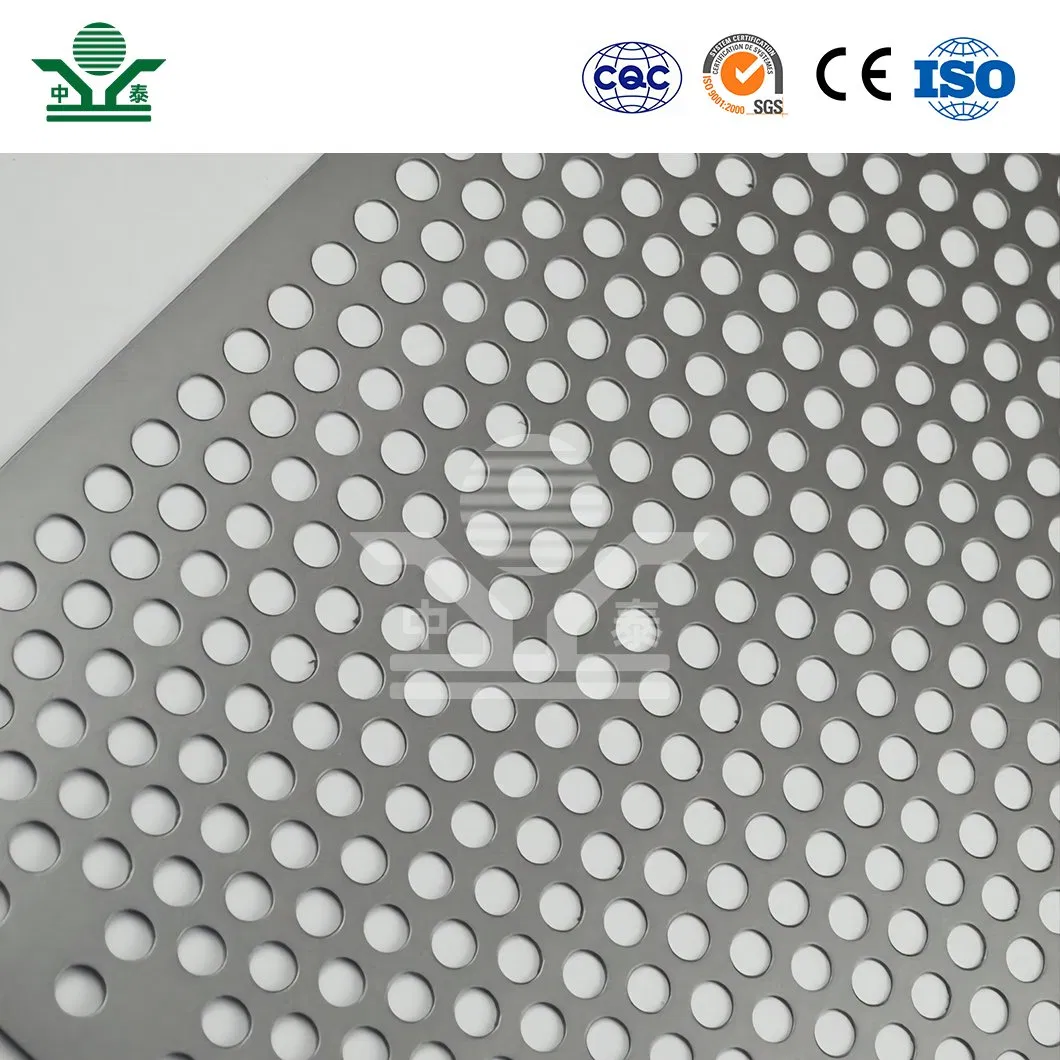 Zhongtai Round Perforated Metal Mesh China Suppliers Perforated Metal Fence 0.2mm - 20mm Thickness Perforated Metal Sheets for Radiator Covers