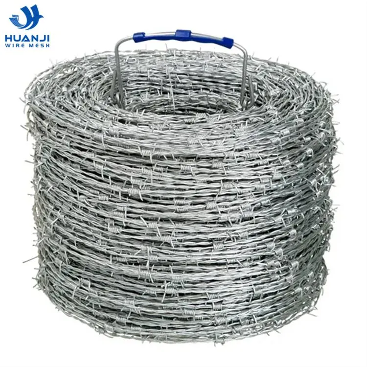 Galvanized barbed wire