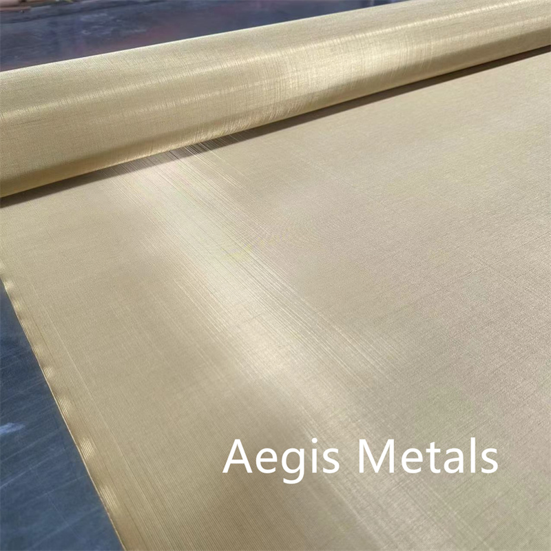 10-200 Mesh H60 H65 H70 H80 Copper Zinc Brass Wire Mesh Fabric