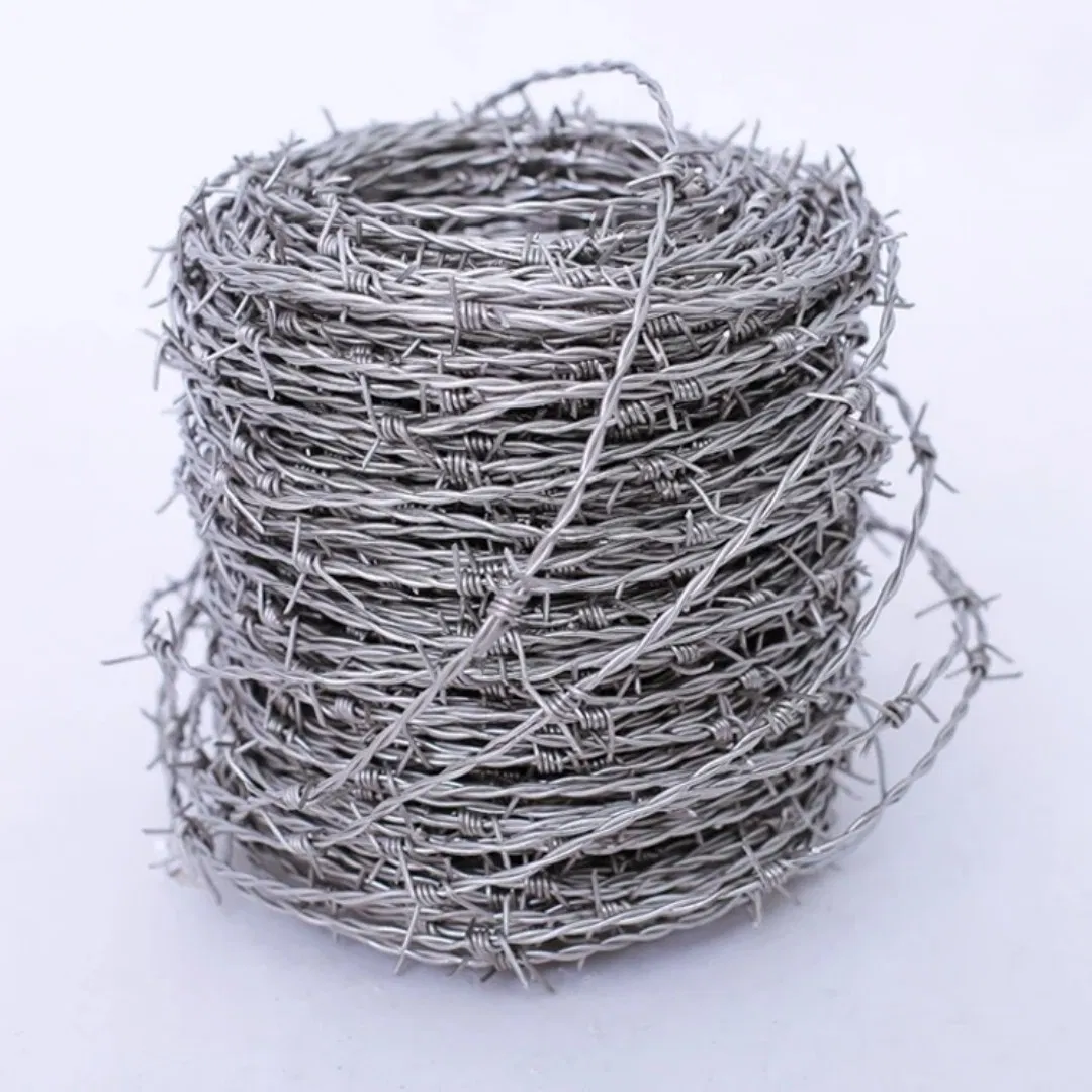 Galvanized Barbed Wire for Agricultural Fencing and Farm Boundary Security Against Animals and Intruders
