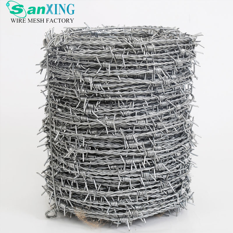 Factory Wholesale Hot Dipped Galvanized Farm Fence Barbed Wire PVC Coated Farm Safety Against Flight Barbed Wire Fence