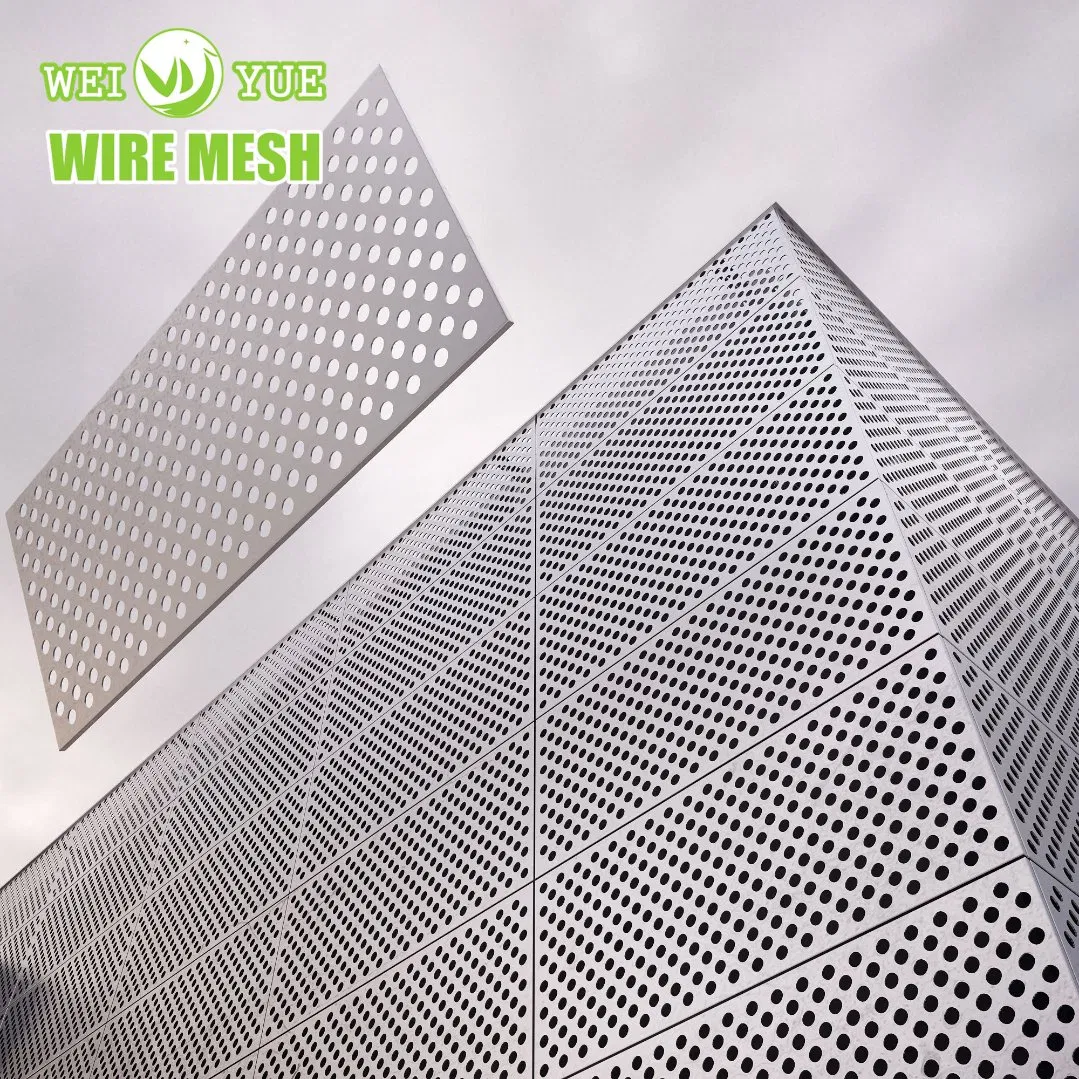 Aluminum Punching Plates Galvanized Stainless Steel Perforated Metal Sheet Mesh for Filtering/Acoustic Wall/Ceiling/Facade Cladding/Speaker Grill Mesh