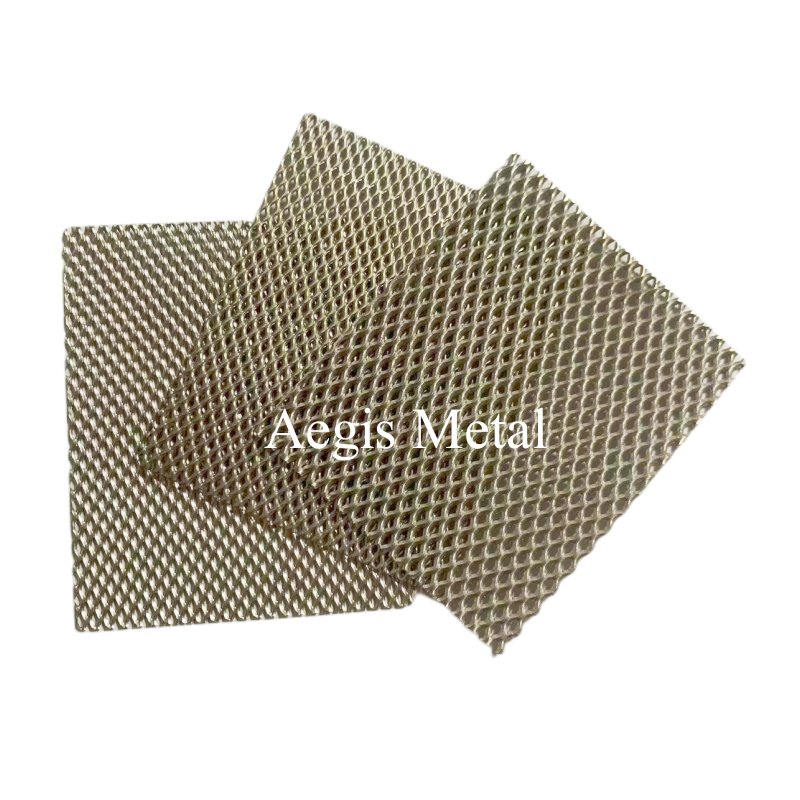 Platinized Titanium Mesh 1*2 2*4mm Titanium Anode Mesh Screen Grade 1 Metal Titanium Expanded Mesh