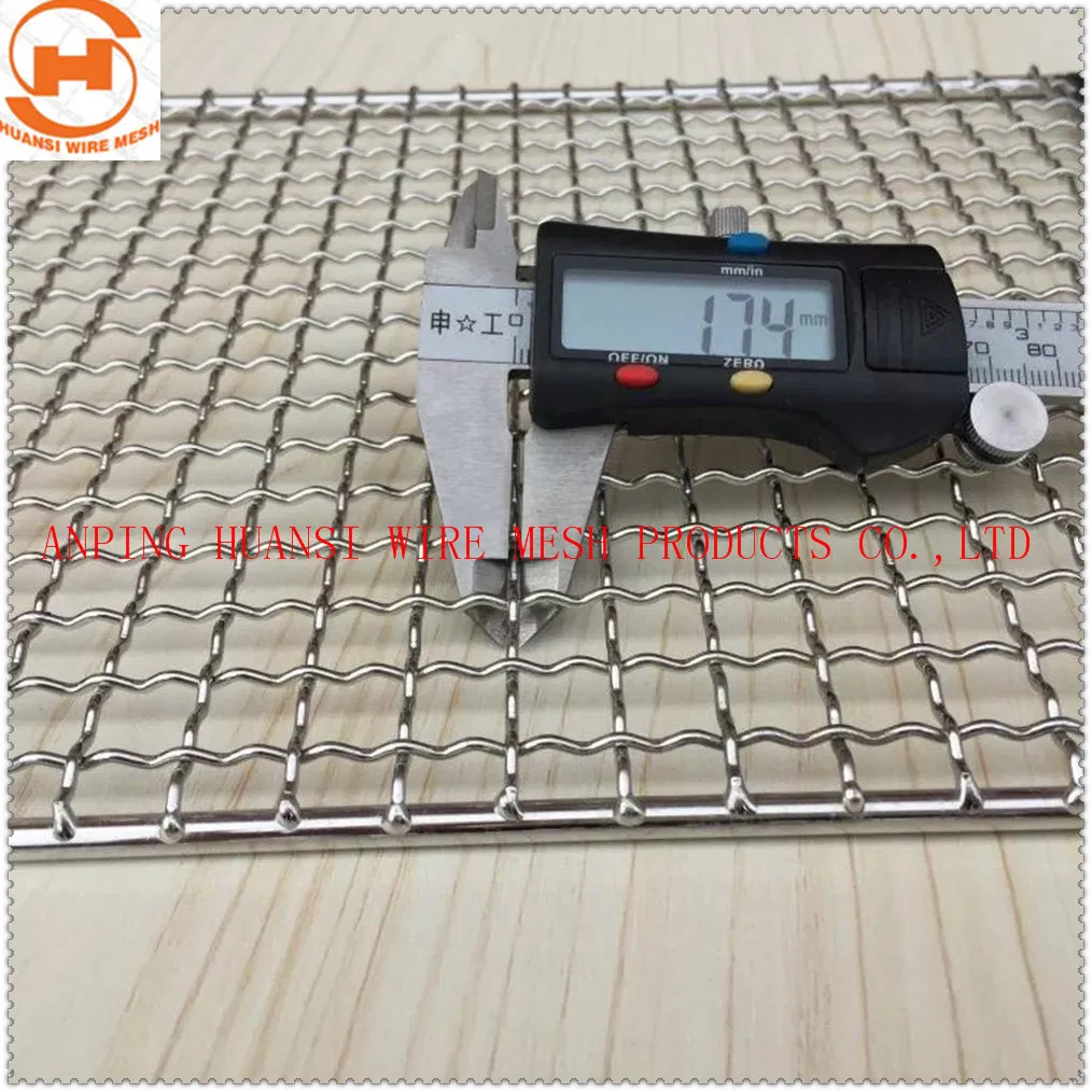 Stainless Steel/Galvanized/65mn/Copper/Titanium Metal Crimped Woven Wire Mesh for Viberating Crusher Screen/Decoration