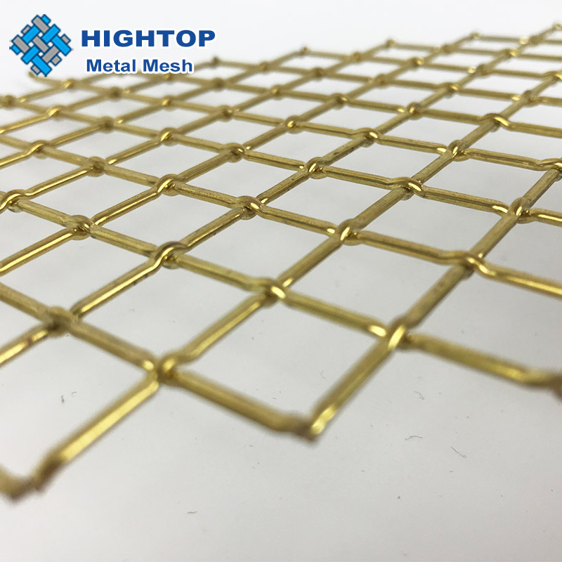 Gold Color Ceiling Decorative Steel Mesh Panel Wall Decor Metal Mesh