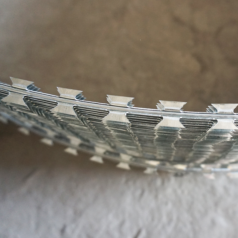 Razor Blade Barbed Wire Concertina Fence Double Strand Steel Security Fence Roll for Sale