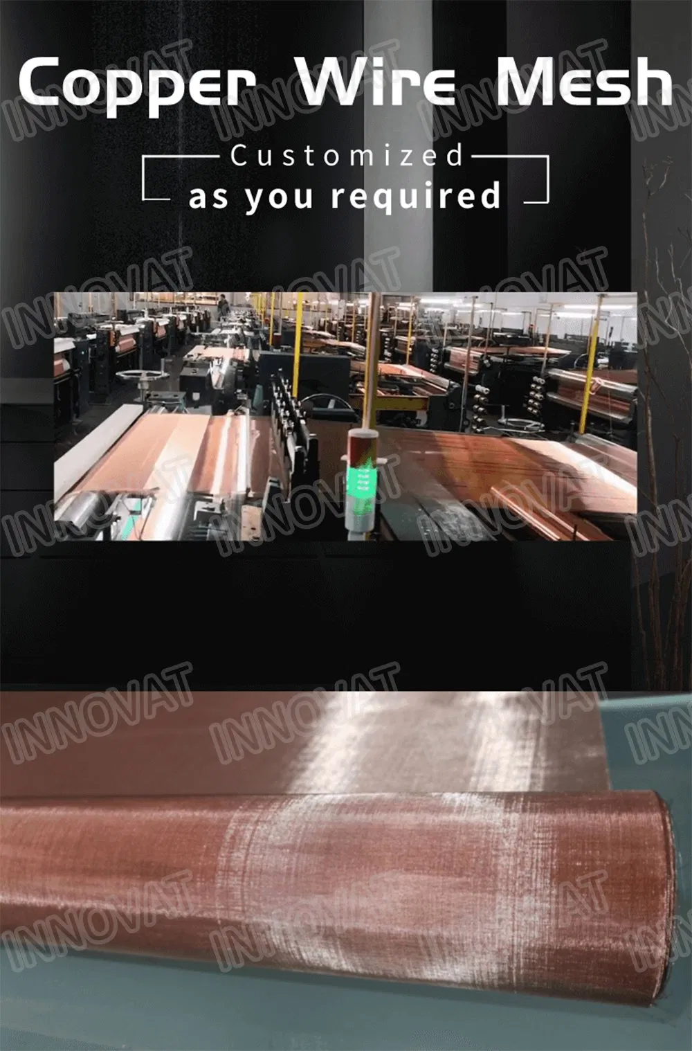 Red Copper Wire Mesh