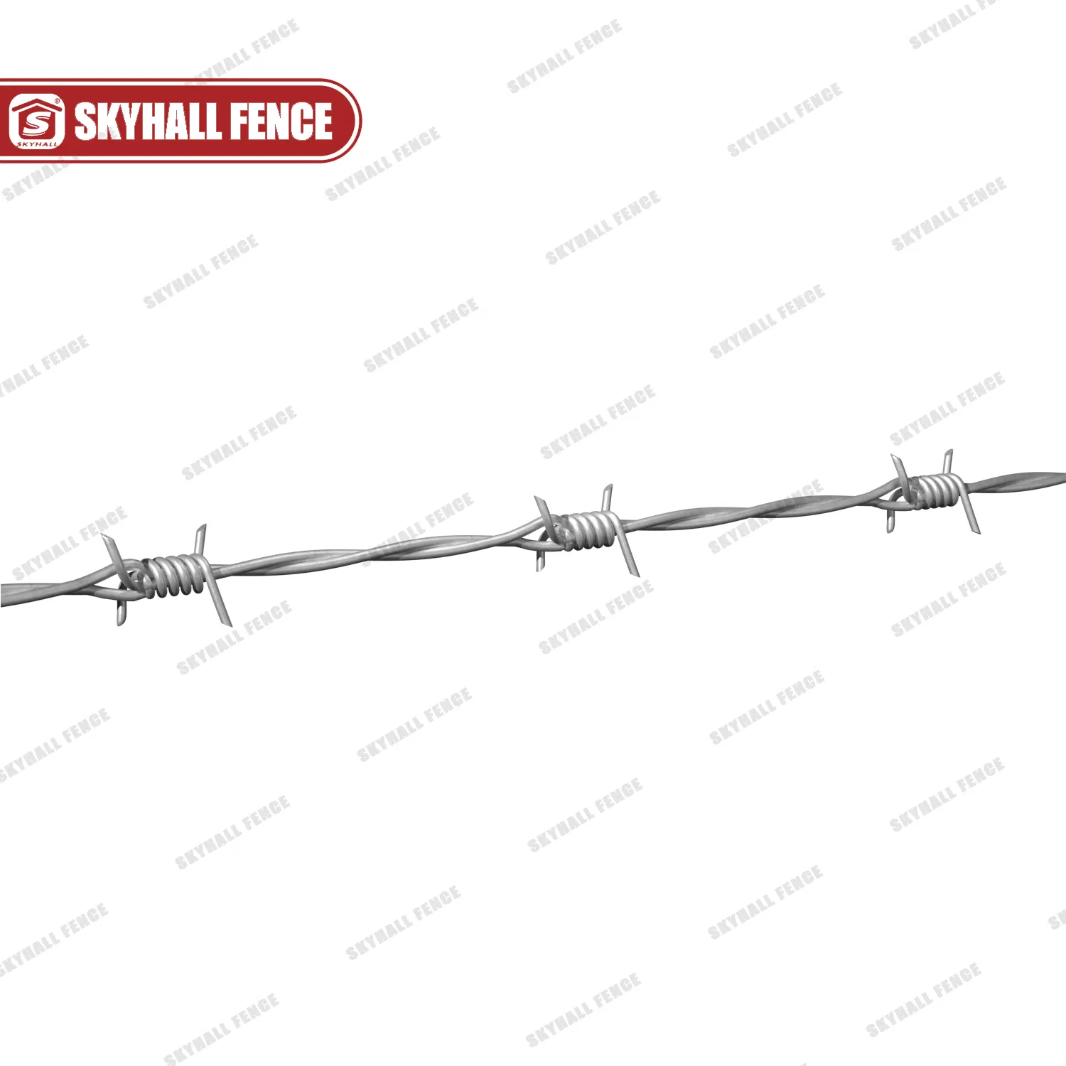 High Tensile Galvanized Traditional Twist Barbed Wire on Top of Fences Walls for Perimeter Protection