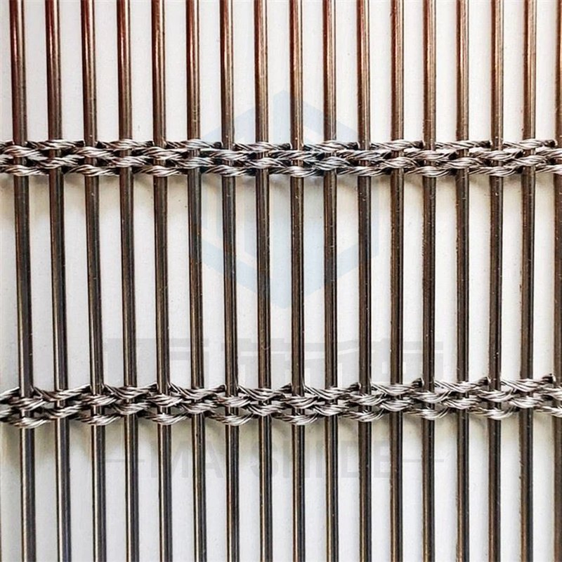 Architectural Ceiling Wholesale Factory Direct Decorative 304 Material Metal Custom Flexible Exterior and Interior Cabled Durable Stainless Steel Wire Mesh