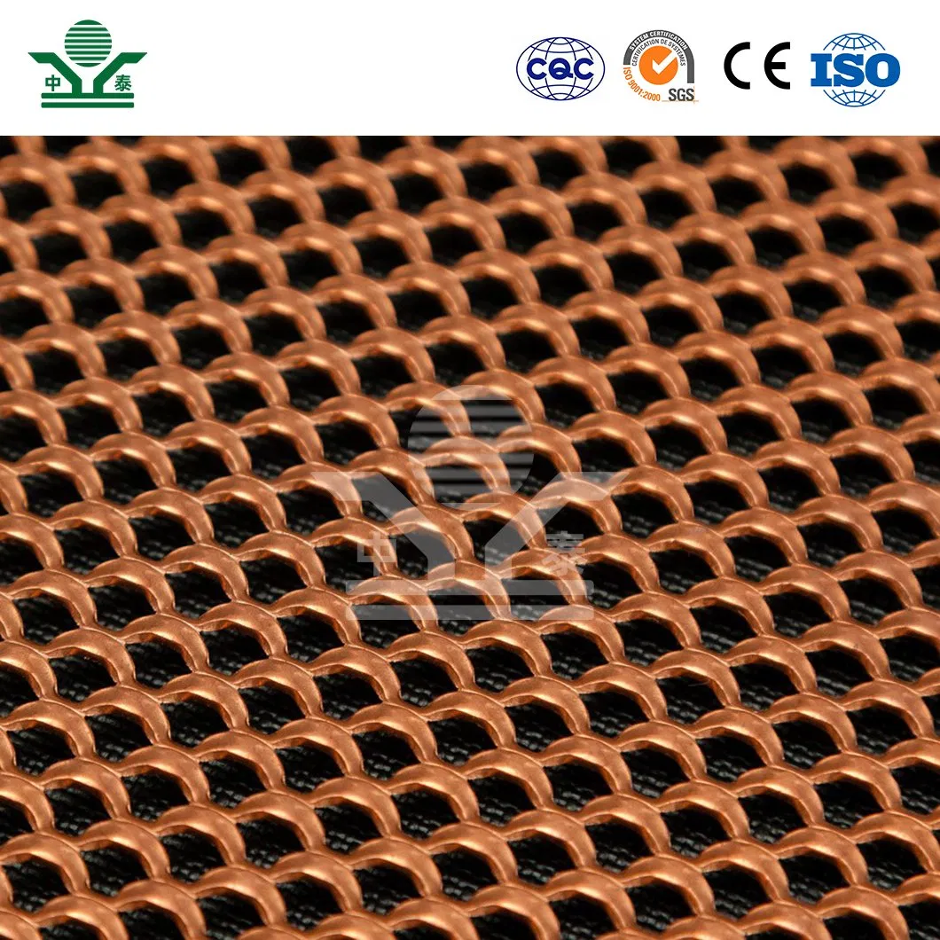 Zhongtai Copper Cathode Plate Material Expanded Mesh Metal Basket China Wholesalers 6mm 8mm 10mm Aperture Expanded Metal for Trailer