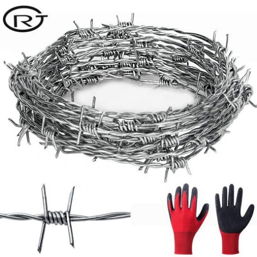 Manufacturer Fence Mesh Seaworthy Packing Fencing PVC Coated Barbed Wire