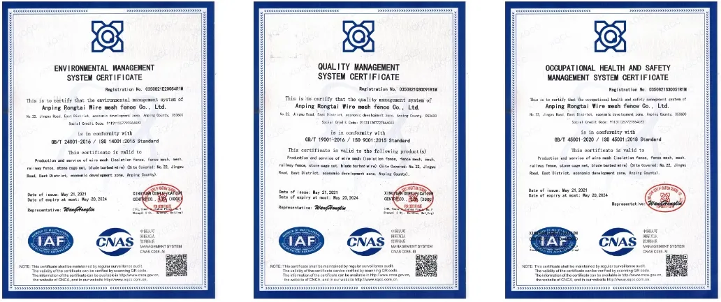 Quality Certifications