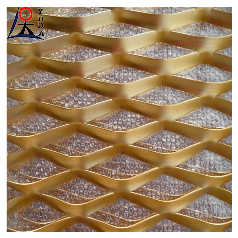 Customized Decorative Colorful Wall Aluminum Expanded Metal Mesh Panels