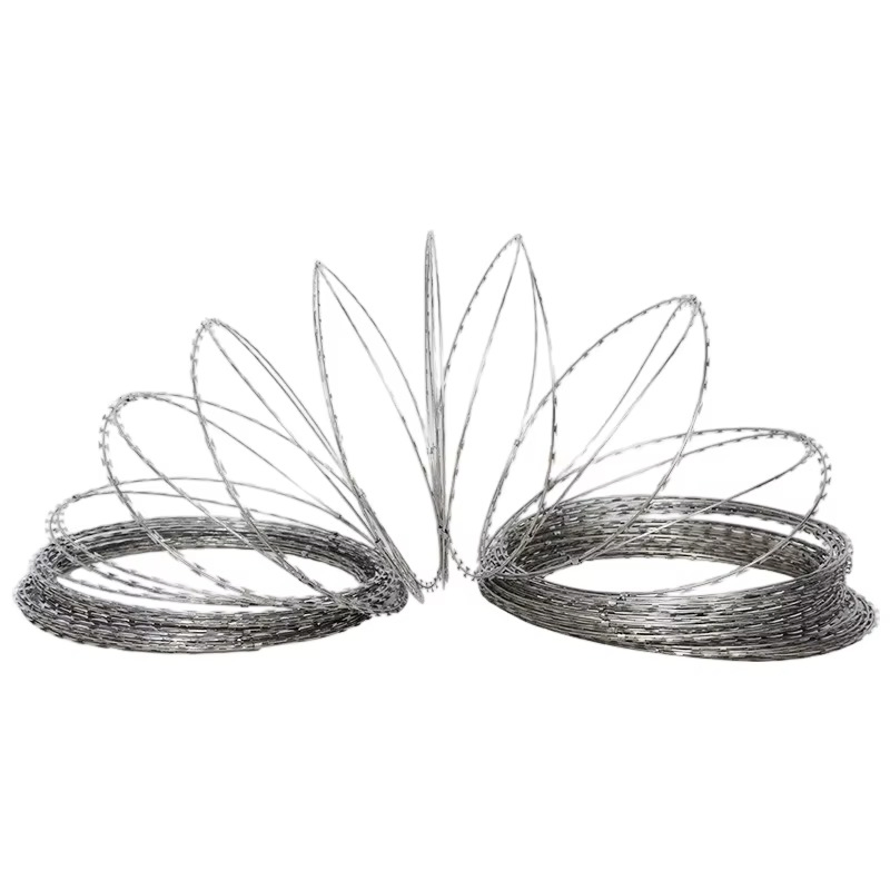 Galvanized Security Fencing Concertina Anti Climb Razor Barbed Wire