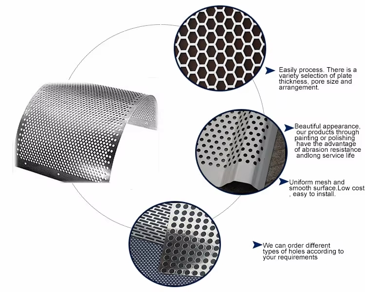 6mm Decorative Stainless Steel Micron Metal Mesh Perforated Sheets