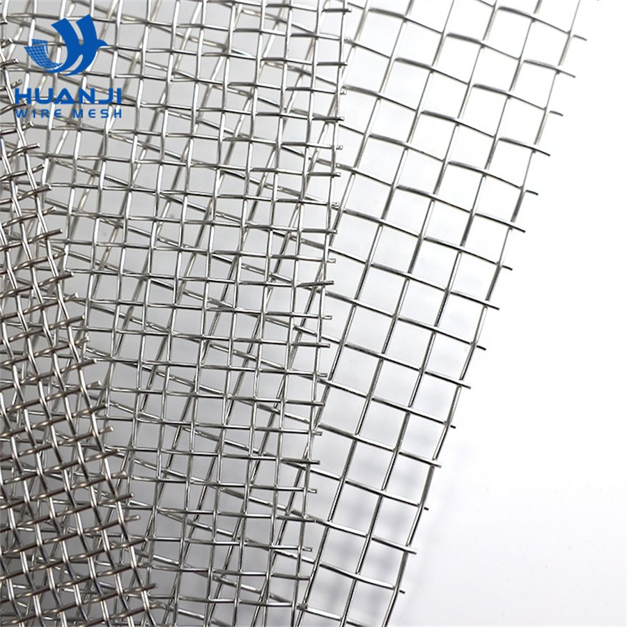 1.2mm 4mesh 1*30m SS304 Crimped Wire Mesh Cloth Stock Mechanical Filtre Screen