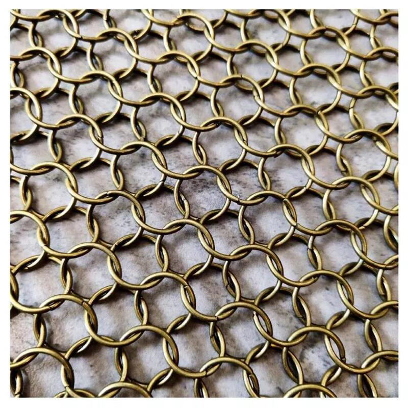 Stainless Steel Welded Metal Ring Mesh Curtain for Decorative Mesh