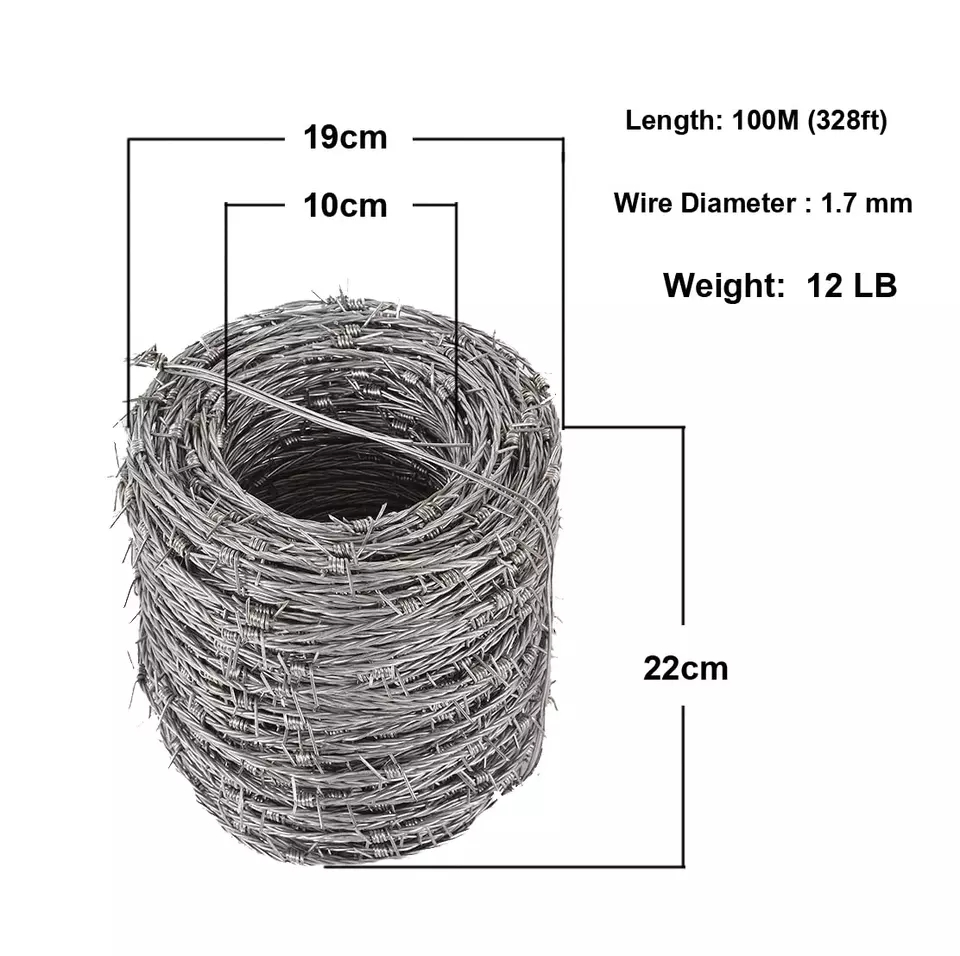 Cheap Price 25kg Weight High Tensile Bob Wire Barb Wire Galvanised Barbed Wire