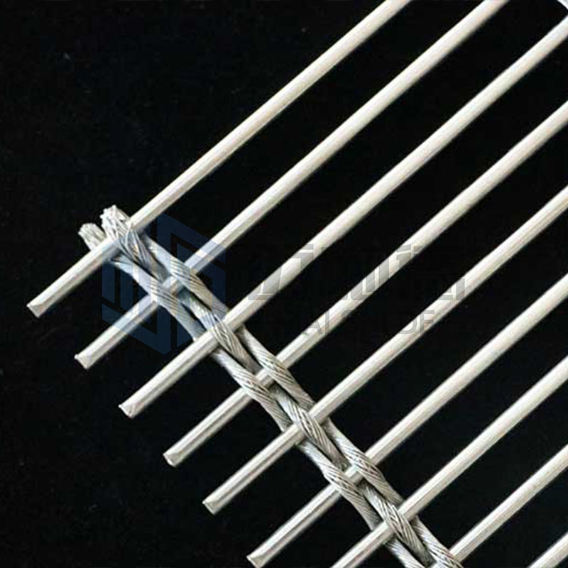 Walls Metal Brass Stainless Steel Alloy Decorated Crimped Wire Mesh