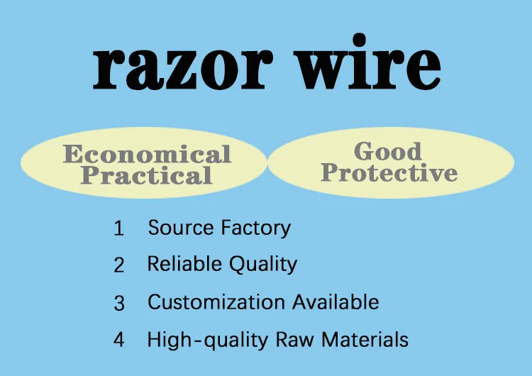 Security Protection Galvanized Razor Barbed Wire