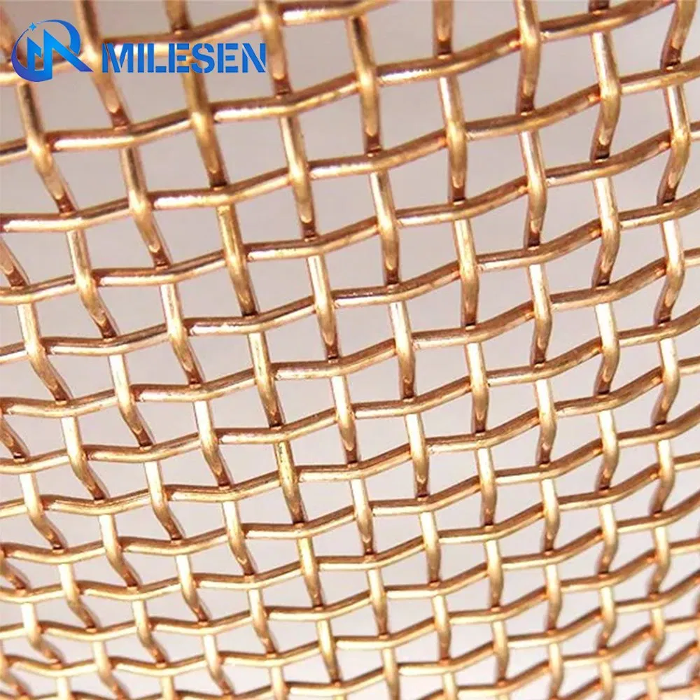 Customized Resistant Brass Copper Phosphor Bronze Woven Wire Mesh