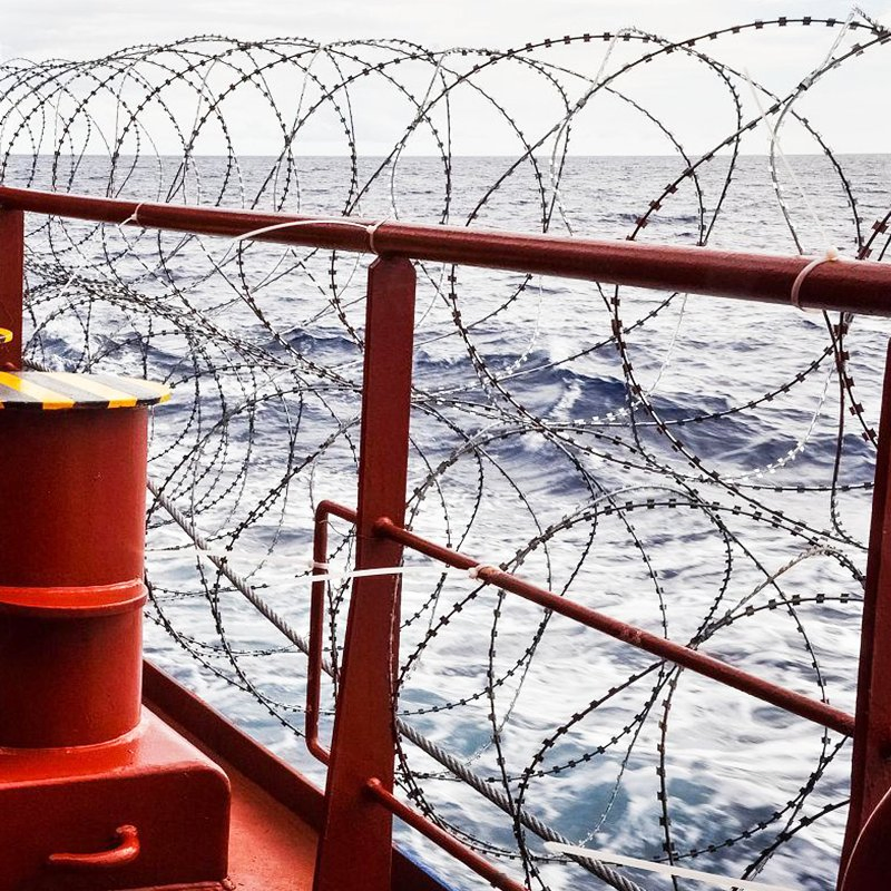 Galvanized Security Anti-Climb Razor Barbed Wire for Fence Prison Protection