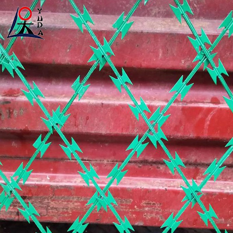 Double Strand Razor Barbed Wire Fence Plate Razor Barbed Wire