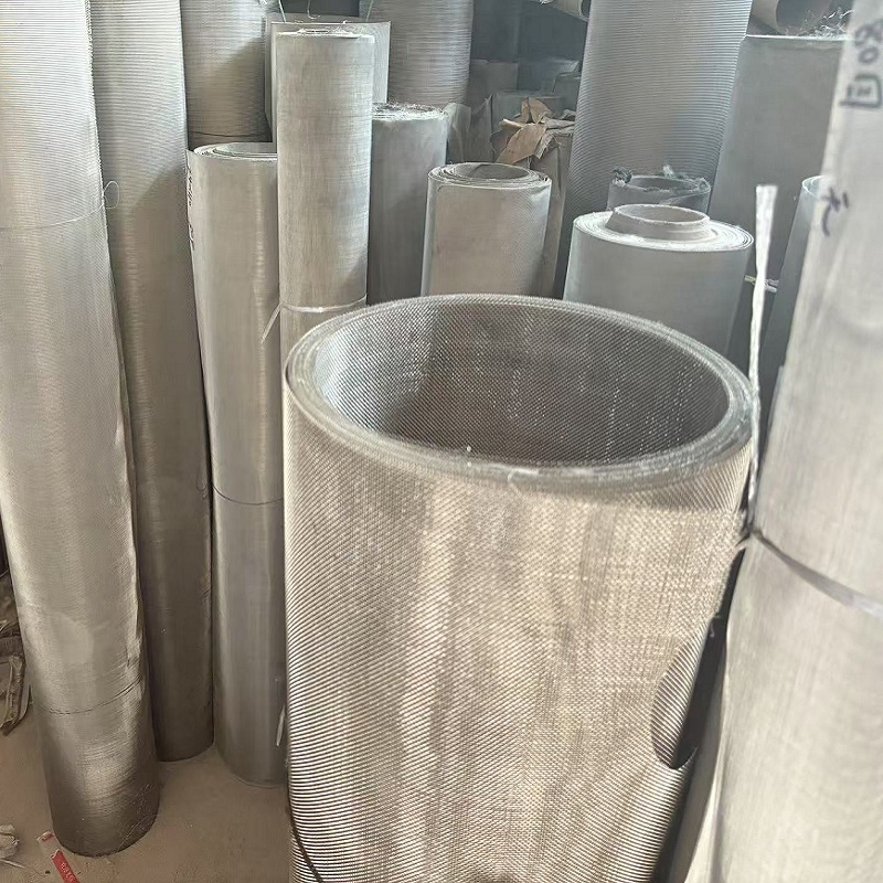 Customized 304 316 Stainless Steel Wire Mesh Filter Screen 100 150 200 300 Micron Filter Cloth Net