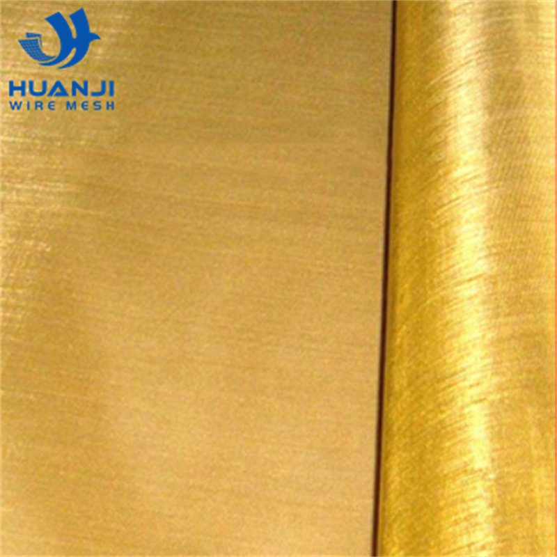 Brass Copper Woven Wire Mesh Cloth Plain Weave Metal Filter Screen with Punching and Cutting Services
