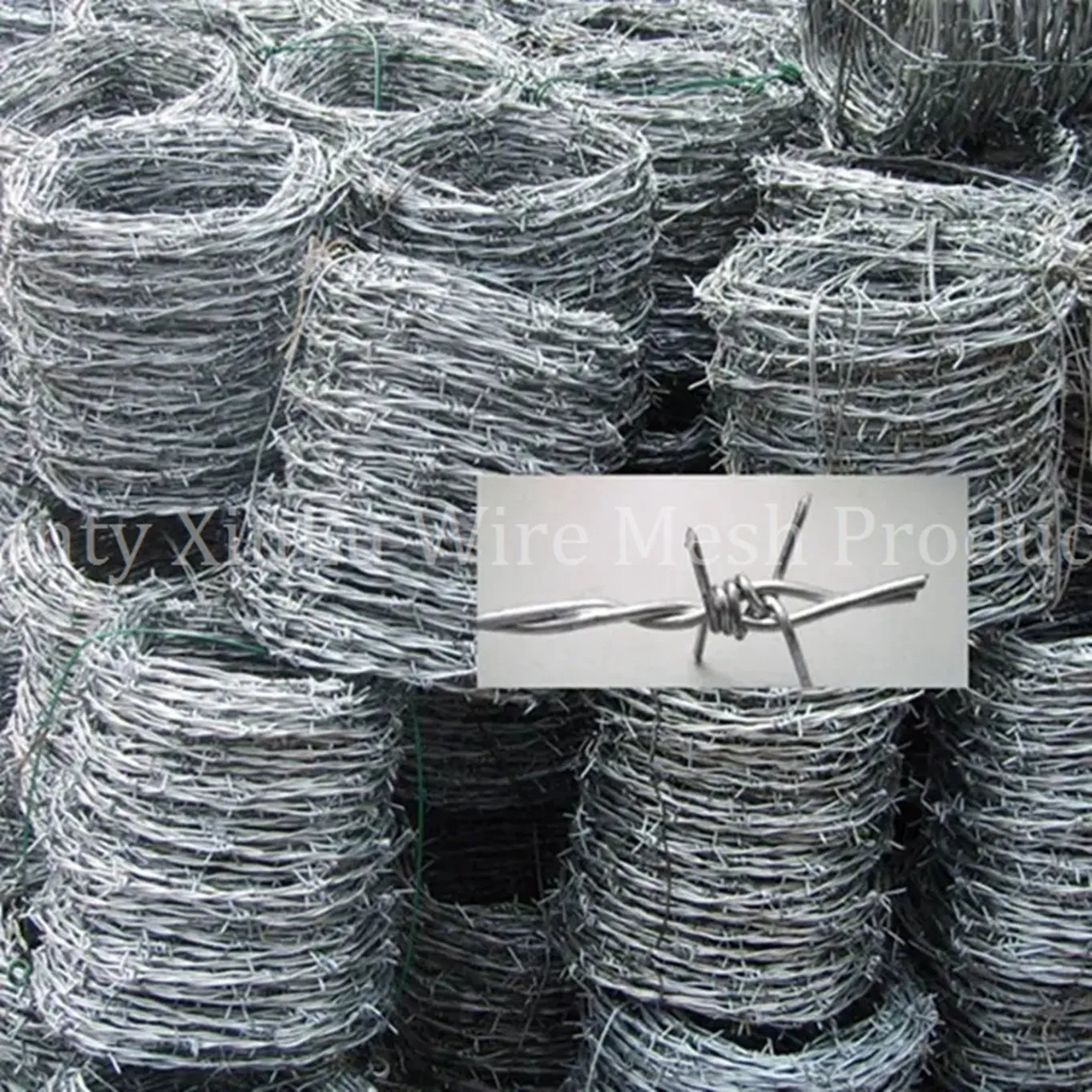 ISO 9001 PVC Coated Barbed Wire Mesh (China Facotry)