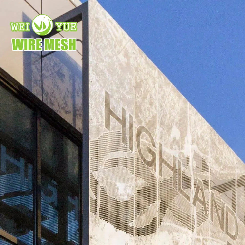 Coupon Aluminum Perforated Metal Mesh Panel for Facade Cladding Decoration