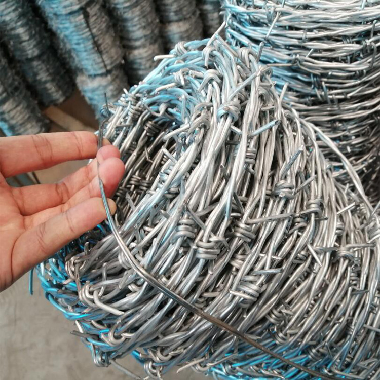 Hot Dipped Galvanized Alambre De Puase Low Price Razor Wire PVC Coated Barbed Wire
