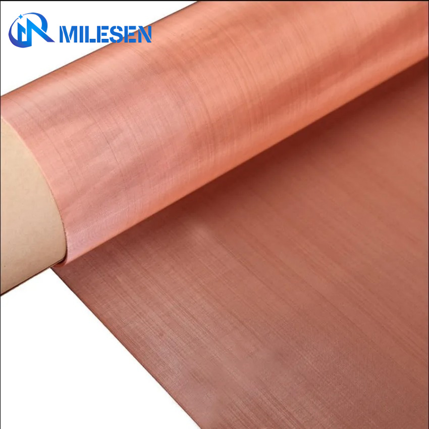 Factory Custom Red Copper Plain Woven Wire Mesh Filter Mesh for Filtering