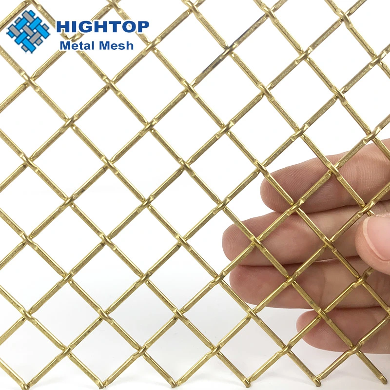 Gold Color Ceiling Decorative Steel Mesh Panel Wall Decor Metal Mesh