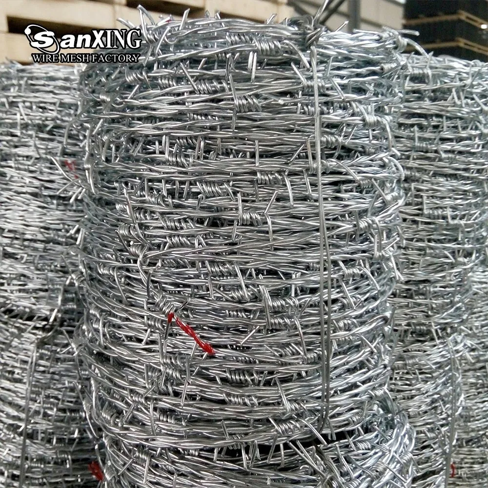 13 Gauge Double Strand Galvanized Barbed Wire 2.4mm