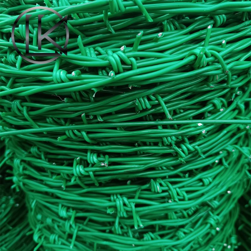 Factory Direct Easy Install High Tensile PVC Coated Twisted Barbed Wire for Stadium Fencing