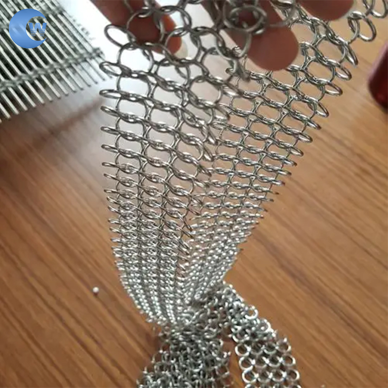 Stainless Steel Welded Metal Ring Mesh Curtain for Decorative Mesh