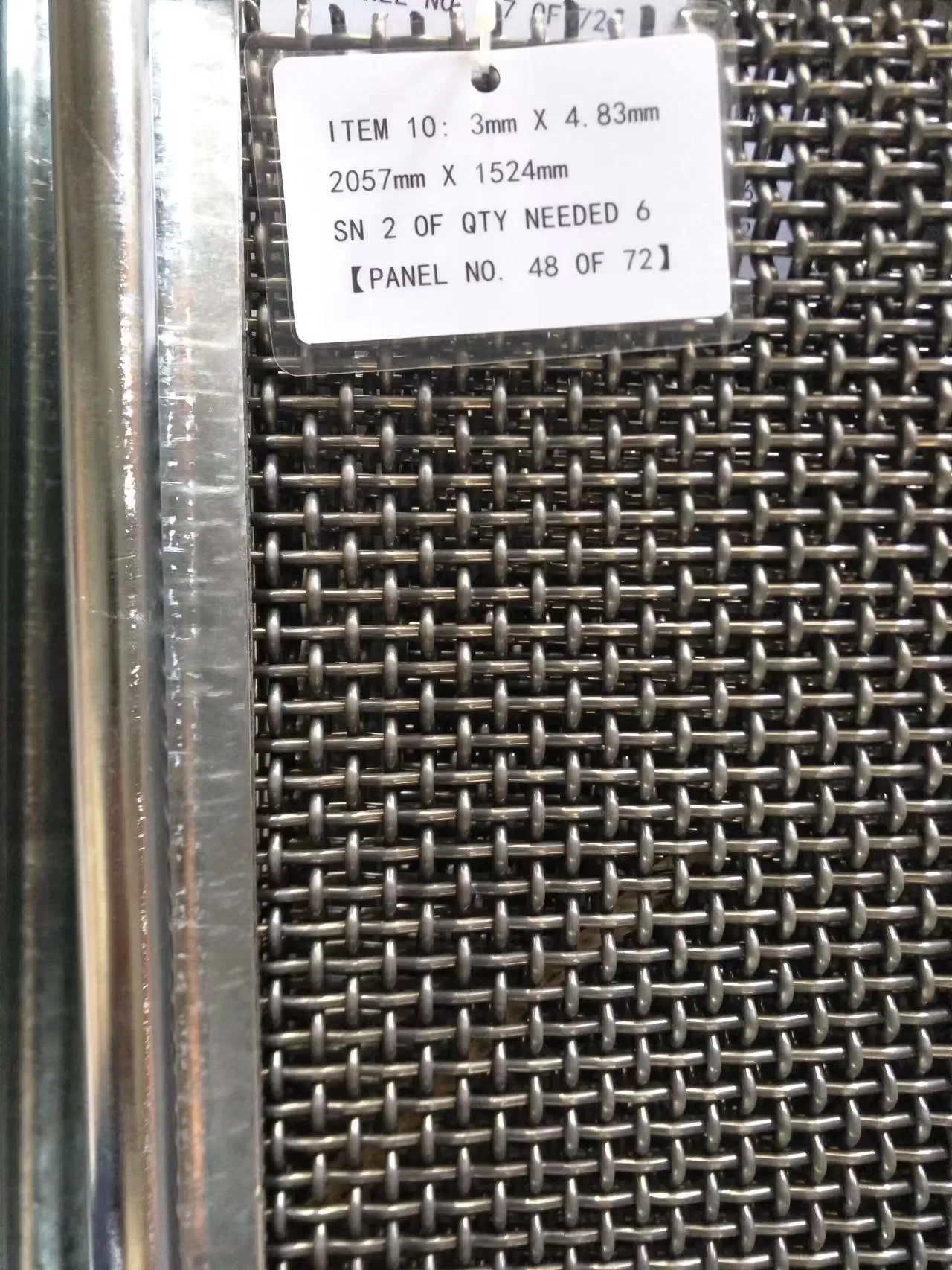 TEC-SIEVE Crimped Woven Wire Mesh/Vibrating Screen Mesh/Hook Mining Screen Mesh